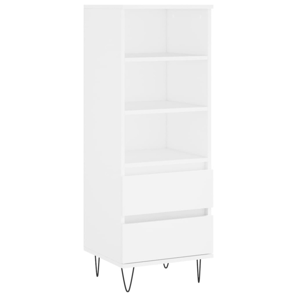 vidaXL Ντουλάπι Λευκό 40 x 36 x 110 εκ. από Επεξεργασμένο Ξύλο
