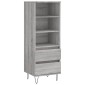 vidaXL Ντουλάπι Γκρι Sonoma 40x36x110 εκ. από Επεξεργασμένο Ξύλο