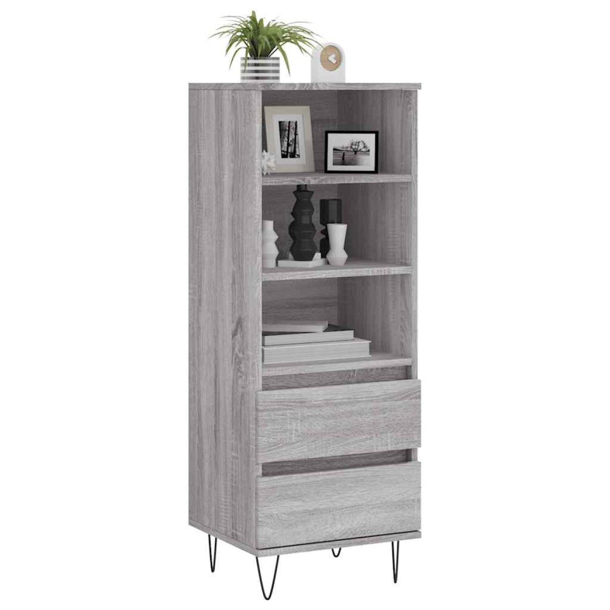 vidaXL Ντουλάπι Γκρι Sonoma 40x36x110 εκ. από Επεξεργασμένο Ξύλο