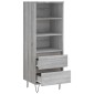 vidaXL Ντουλάπι Γκρι Sonoma 40x36x110 εκ. από Επεξεργασμένο Ξύλο