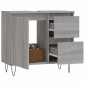 vidaXL Ντουλάπι Μπάνιου Γκρι Sonoma 65x33x60 εκ. Επεξεργασμένο Ξύλο
