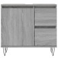 vidaXL Ντουλάπι Μπάνιου Γκρι Sonoma 65x33x60 εκ. Επεξεργασμένο Ξύλο
