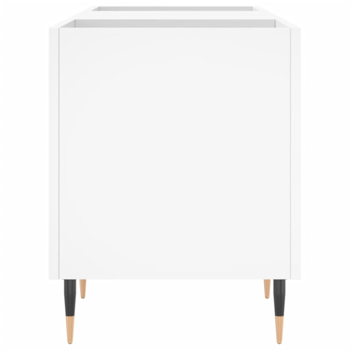vidaXL Δισκοθήκη Λευκή 121 x 38 x 48 εκ. Επεξεργασμένο Ξύλο