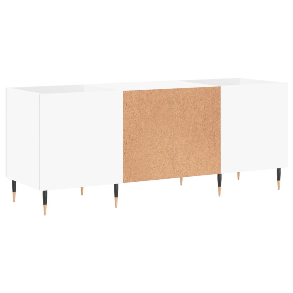 vidaXL Δισκοθήκη Λευκή 121 x 38 x 48 εκ. Επεξεργασμένο Ξύλο