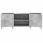 vidaXL Δισκοθήκη Γκρι Σκυροδέματος 121x38x48 εκ. Επεξεργασμένο Ξύλο