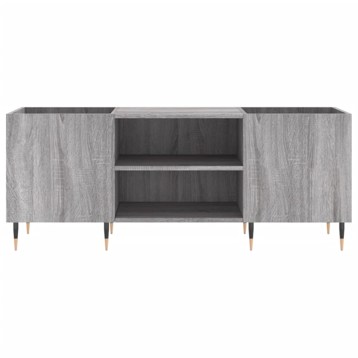 vidaXL Δισκοθήκη Γκρι Sonoma 121 x 38 x 48 εκ. από Επεξεργασμένο Ξύλο