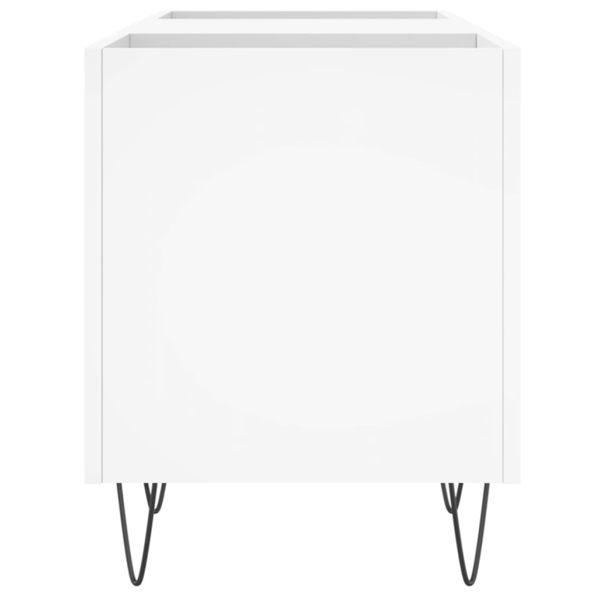 vidaXL Δισκοθήκη Λευκή 121 x 38 x 48 εκ. Επεξεργασμένο Ξύλο