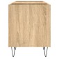 vidaXL Δισκοθήκη Sonoma Δρυς 121 x 38 x 48 εκ. από Επεξεργασμένο Ξύλο