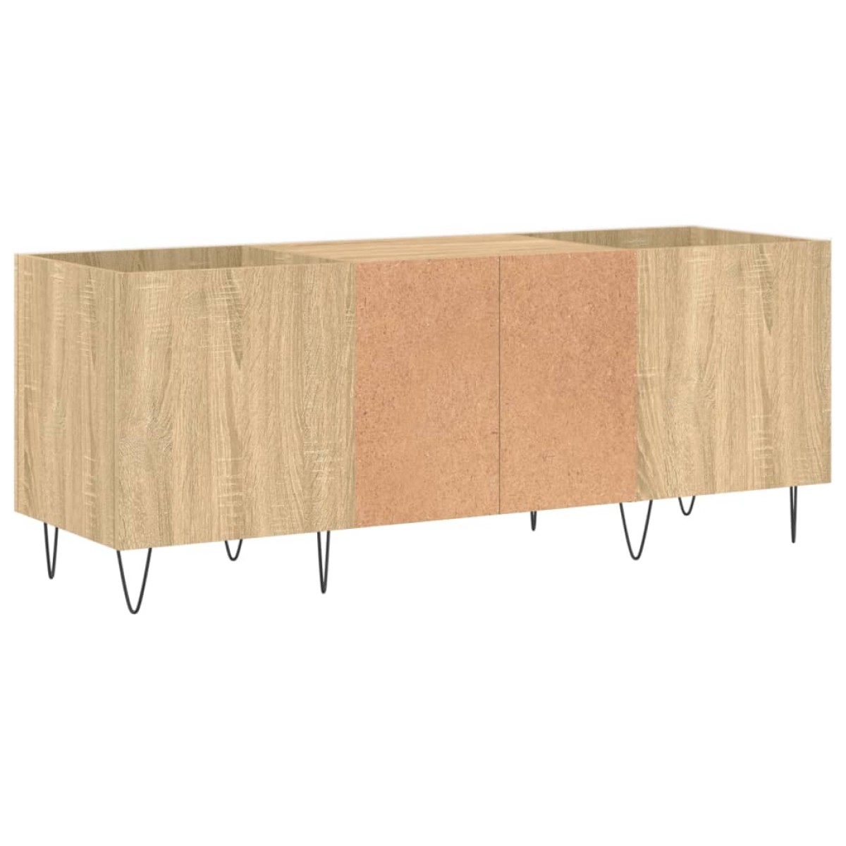 vidaXL Δισκοθήκη Sonoma Δρυς 121 x 38 x 48 εκ. από Επεξεργασμένο Ξύλο
