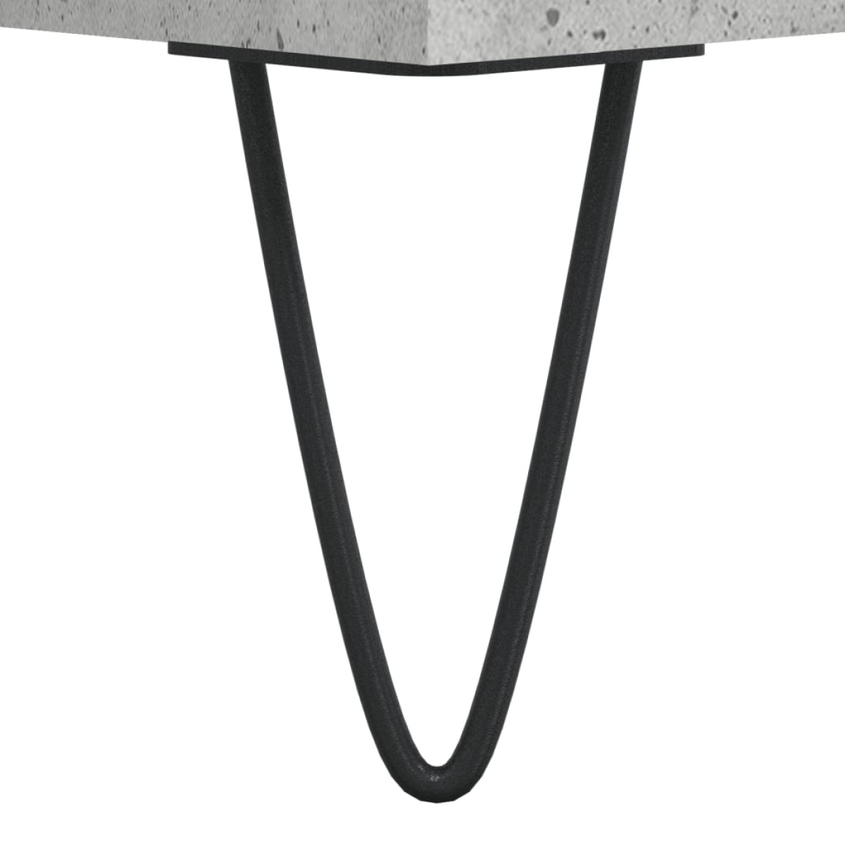 vidaXL Δισκοθήκη Γκρι Σκυροδέματος 121x38x48 εκ. Επεξεργασμένο Ξύλο