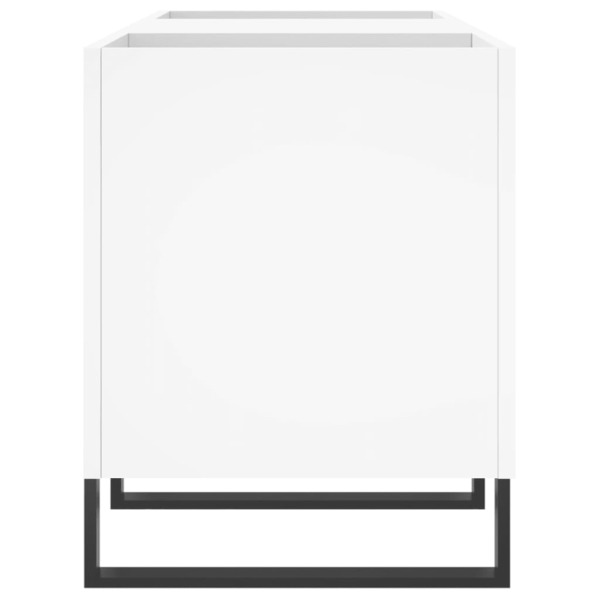vidaXL Δισκοθήκη Λευκή 121 x 38 x 48 εκ. Επεξεργασμένο Ξύλο