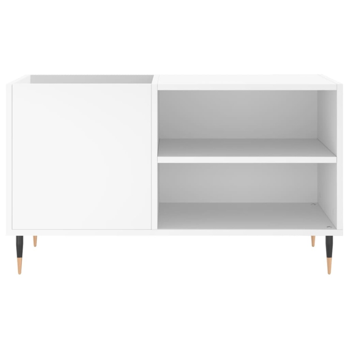 vidaXL Δισκοθήκη Λευκή 85 x 38 x 48 εκ. από Επεξεργασμένο Ξύλο