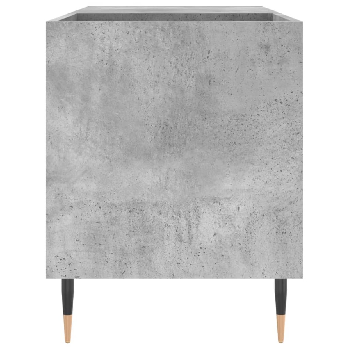 vidaXL Δισκοθήκη Γκρι Σκυροδέματος 85 x 38 x 48 εκ. από Επεξεργ. Ξύλο