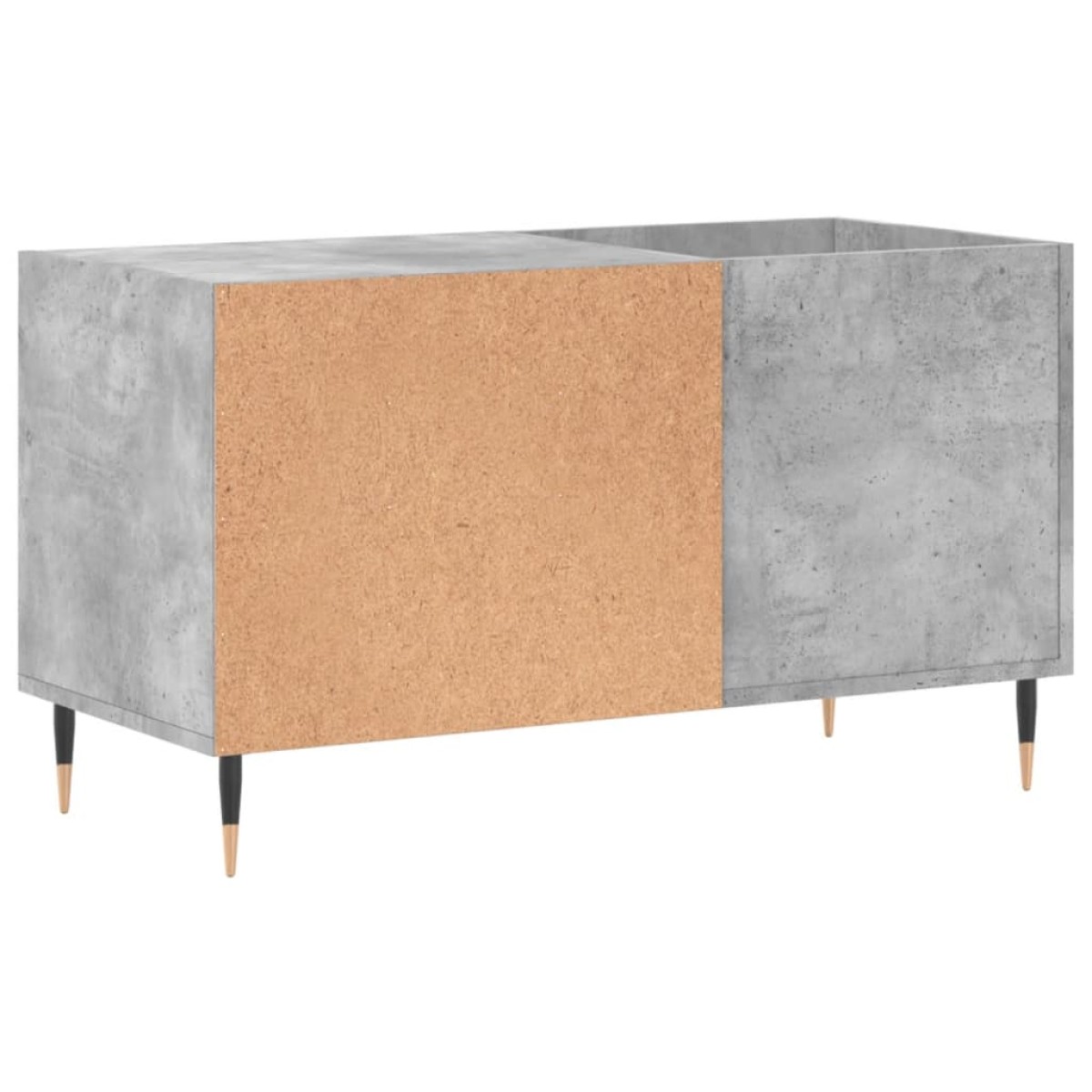 vidaXL Δισκοθήκη Γκρι Σκυροδέματος 85 x 38 x 48 εκ. από Επεξεργ. Ξύλο