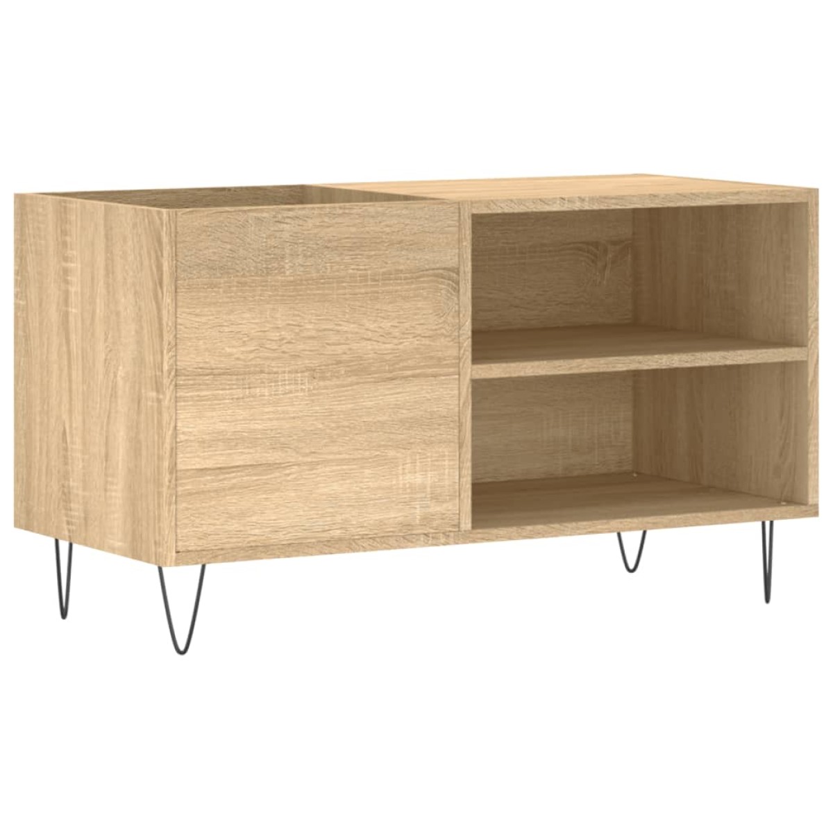 vidaXL Δισκοθήκη Sonoma Δρυς 85 x 38 x 48 εκ. από Επεξεργασμένο Ξύλο