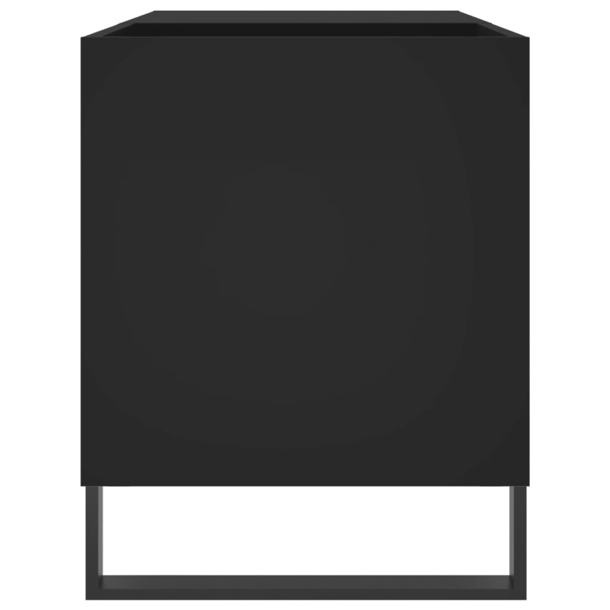 vidaXL Δισκοθήκη Μαύρη 85 x 38 x 48 εκ. από Επεξεργασμένο Ξύλο