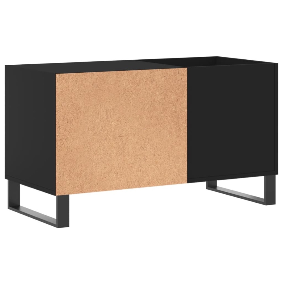 vidaXL Δισκοθήκη Μαύρη 85 x 38 x 48 εκ. από Επεξεργασμένο Ξύλο