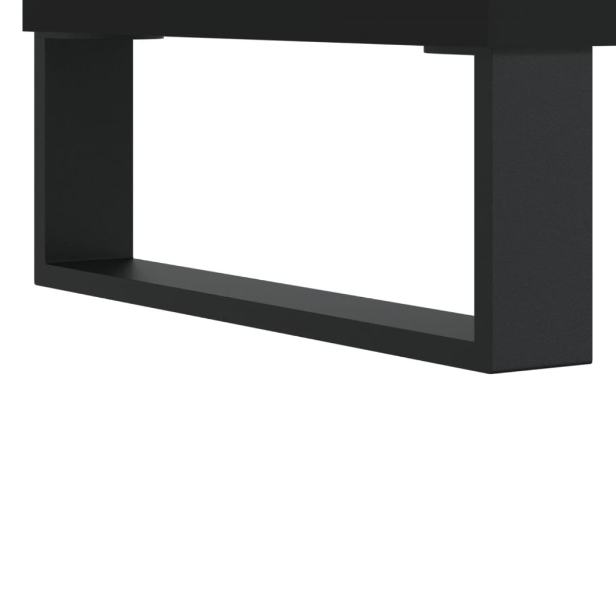 vidaXL Δισκοθήκη Μαύρη 85 x 38 x 48 εκ. από Επεξεργασμένο Ξύλο
