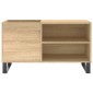 vidaXL Δισκοθήκη Sonoma Δρυς 85 x 38 x 48 εκ. από Επεξεργασμένο Ξύλο