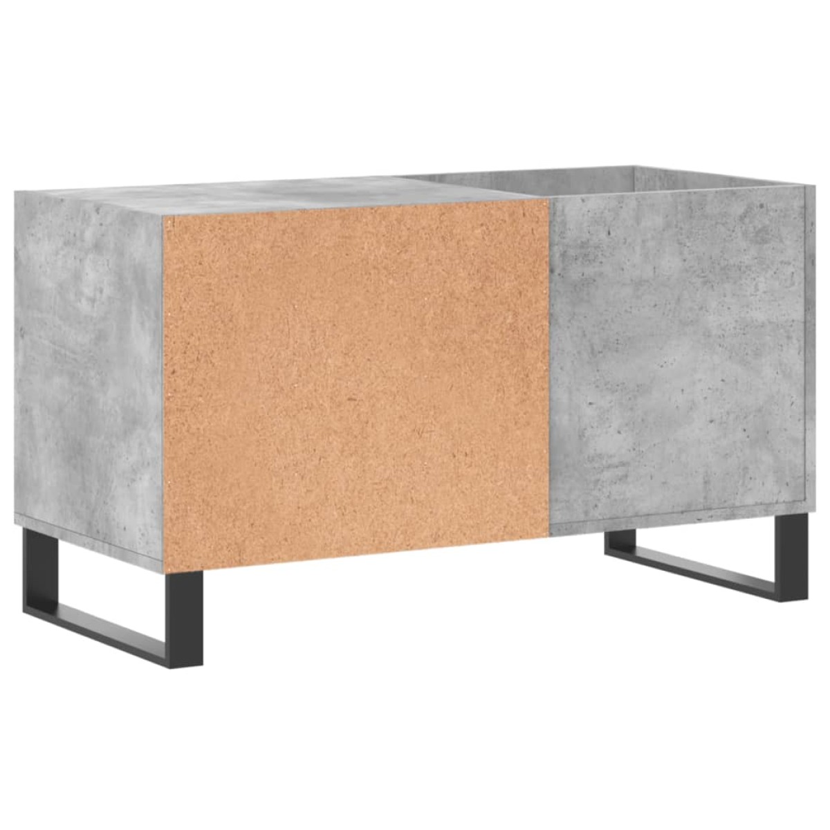 vidaXL Δισκοθήκη Γκρι Σκυροδέματος 85 x 38 x 48 εκ. από Επεξεργ. Ξύλο