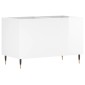 vidaXL Δισκοθήκη Γυαλιστερή Λευκή 74,5x38x48 εκ. Επεξεργασμένο Ξύλο
