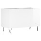 vidaXL Δισκοθήκη Γυαλιστερή Λευκή 74,5x38x48 εκ. Επεξεργασμένο Ξύλο