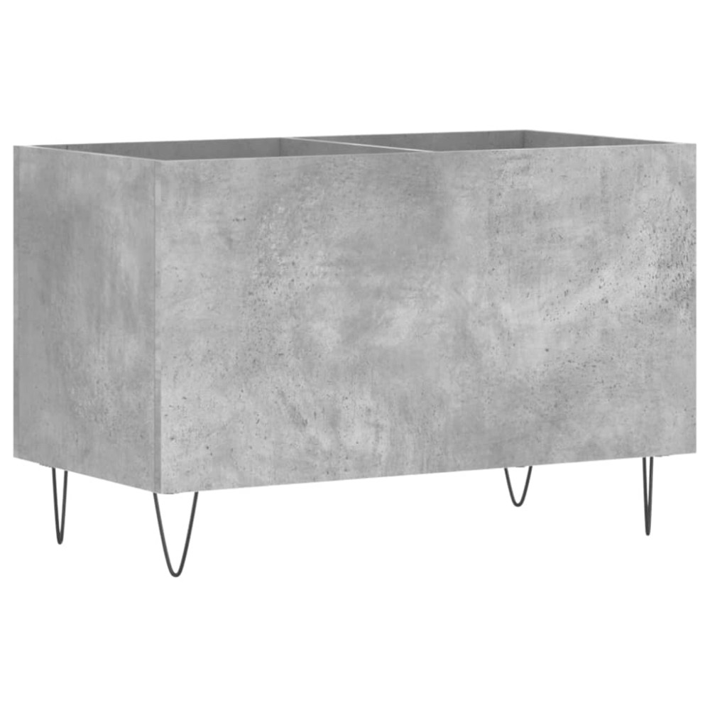 vidaXL Δισκοθήκη Γκρι Σκυροδέματος 74,5x38x48 εκ. Επεξεργασμένο Ξύλο
