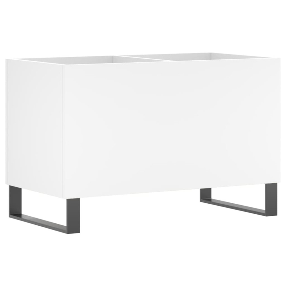 vidaXL Έπιπλο Δίσκων Λευκό 74,5 x 38 x 48 εκ. από Επεξεργασμένο Ξύλο