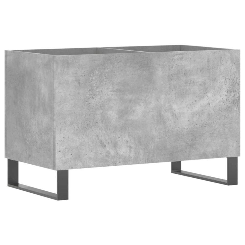 vidaXL Δισκοθήκη Γκρι Σκυροδέματος 74,5x38x48 εκ. Επεξεργασμένο Ξύλο