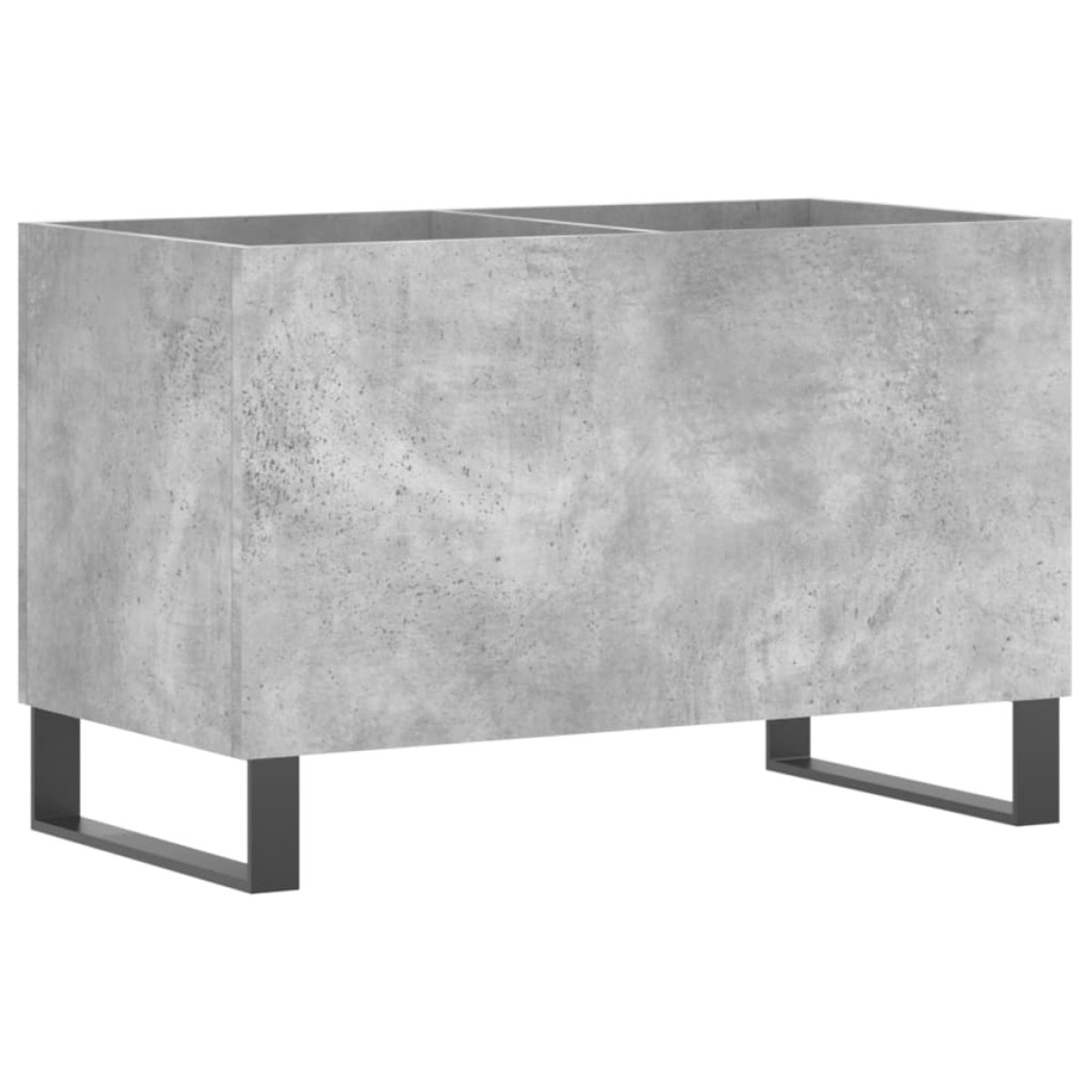 vidaXL Δισκοθήκη Γκρι Σκυροδέματος 74,5x38x48 εκ. Επεξεργασμένο Ξύλο