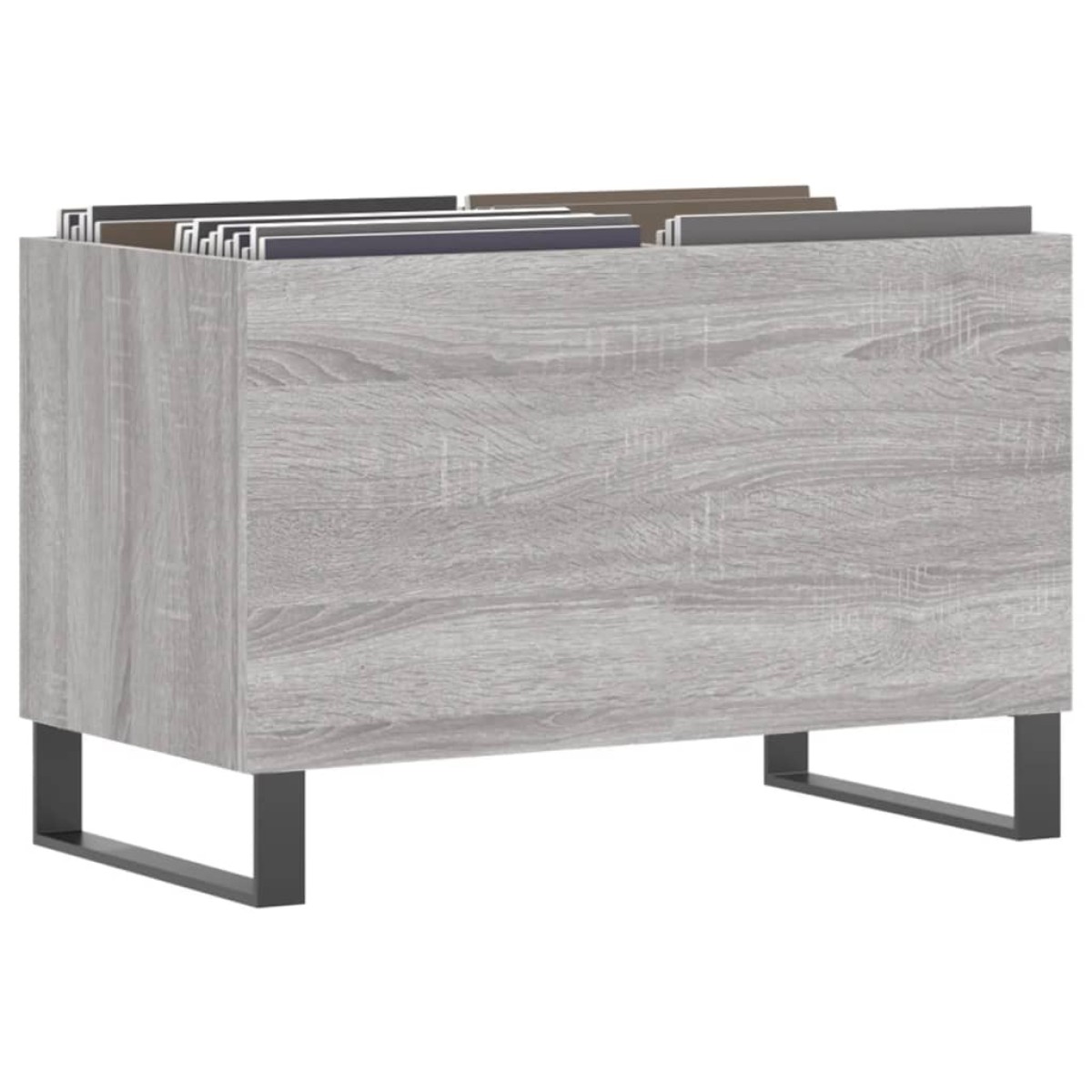 vidaXL Δισκοθήκη Γκρι Sonoma 74,5 x 38 x 48 εκ. από Επεξεργασμένο Ξύλο