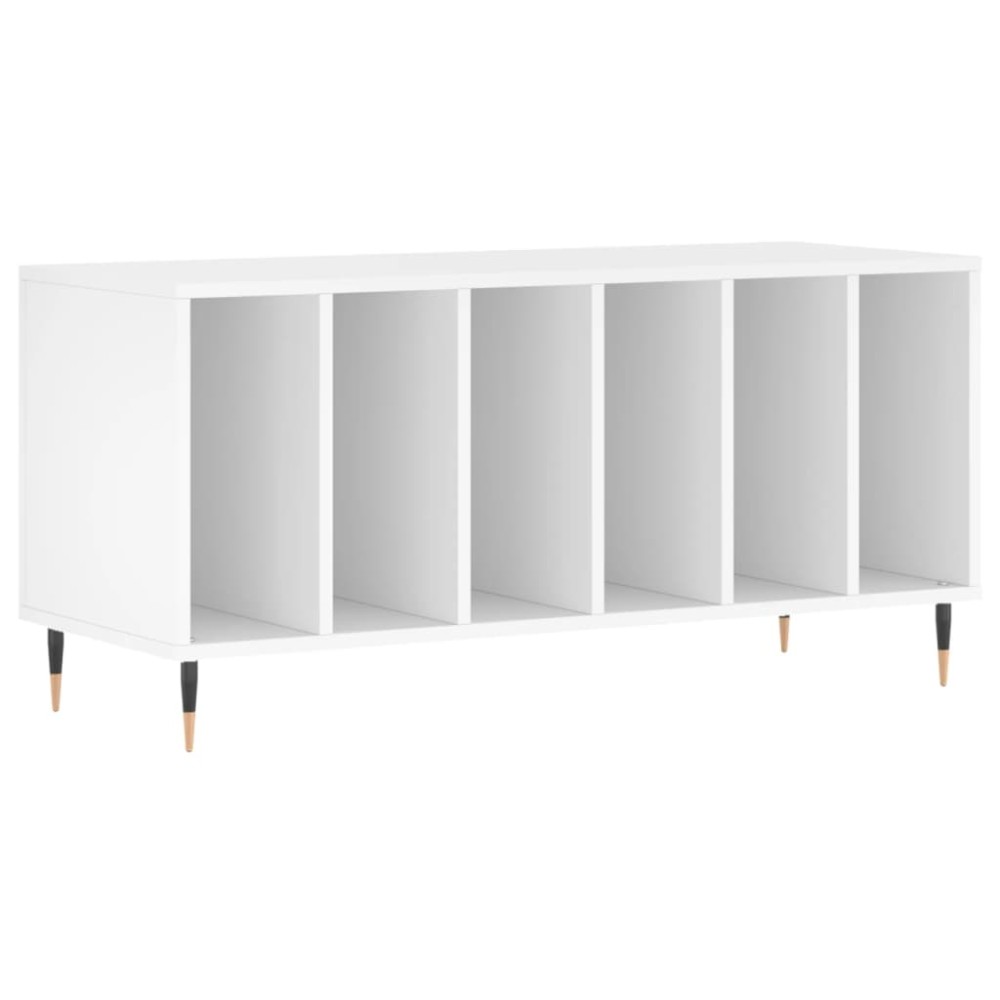 vidaXL Έπιπλο Δίσκων Λευκό 100 x 38 x 48 εκ. από Επεξεργασμένο Ξύλο