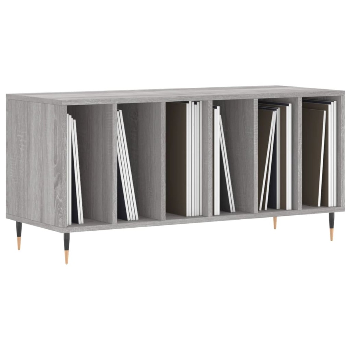 vidaXL Έπιπλο Δίσκων Γκρι Sonoma 100x38x48 εκ. από Επεξεργασμένο Ξύλο