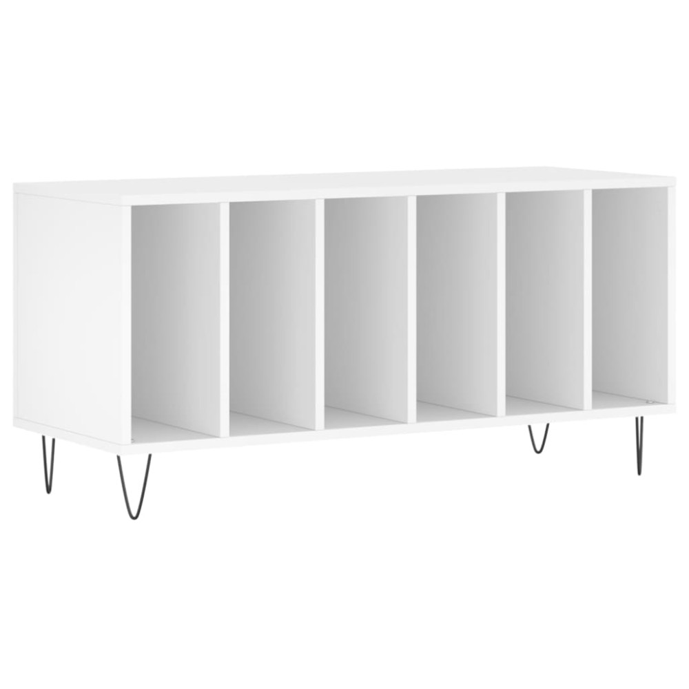 vidaXL Έπιπλο Δίσκων Λευκό 100 x 38 x 48 εκ. από Επεξεργασμένο Ξύλο