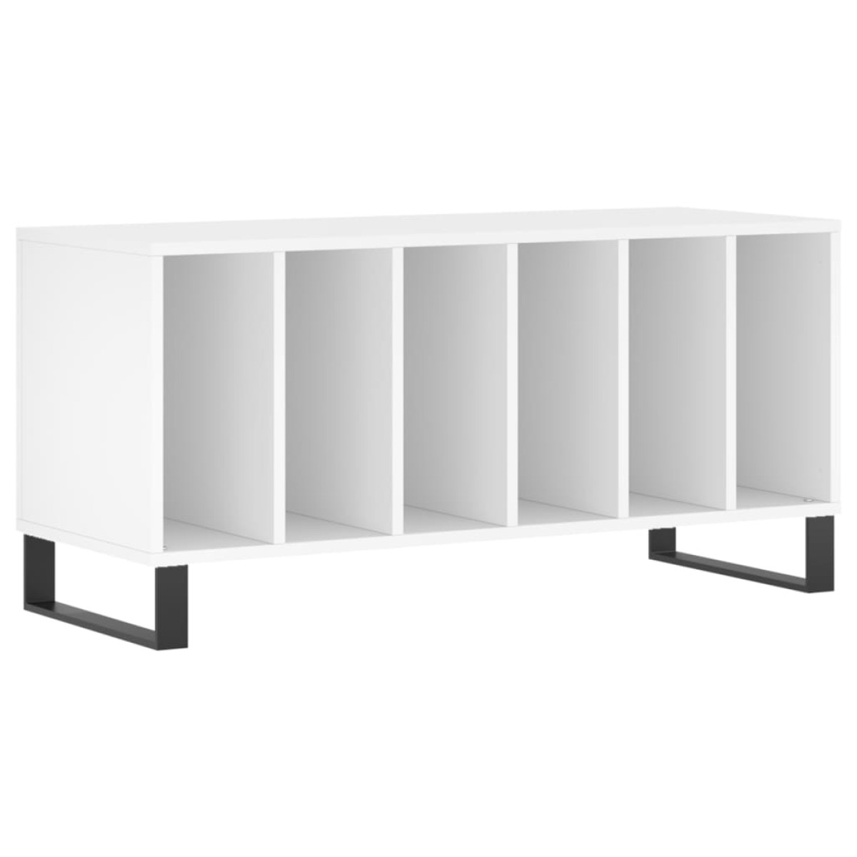 vidaXL Έπιπλο Δίσκων Λευκό 100 x 38 x 48 εκ. από Επεξεργασμένο Ξύλο