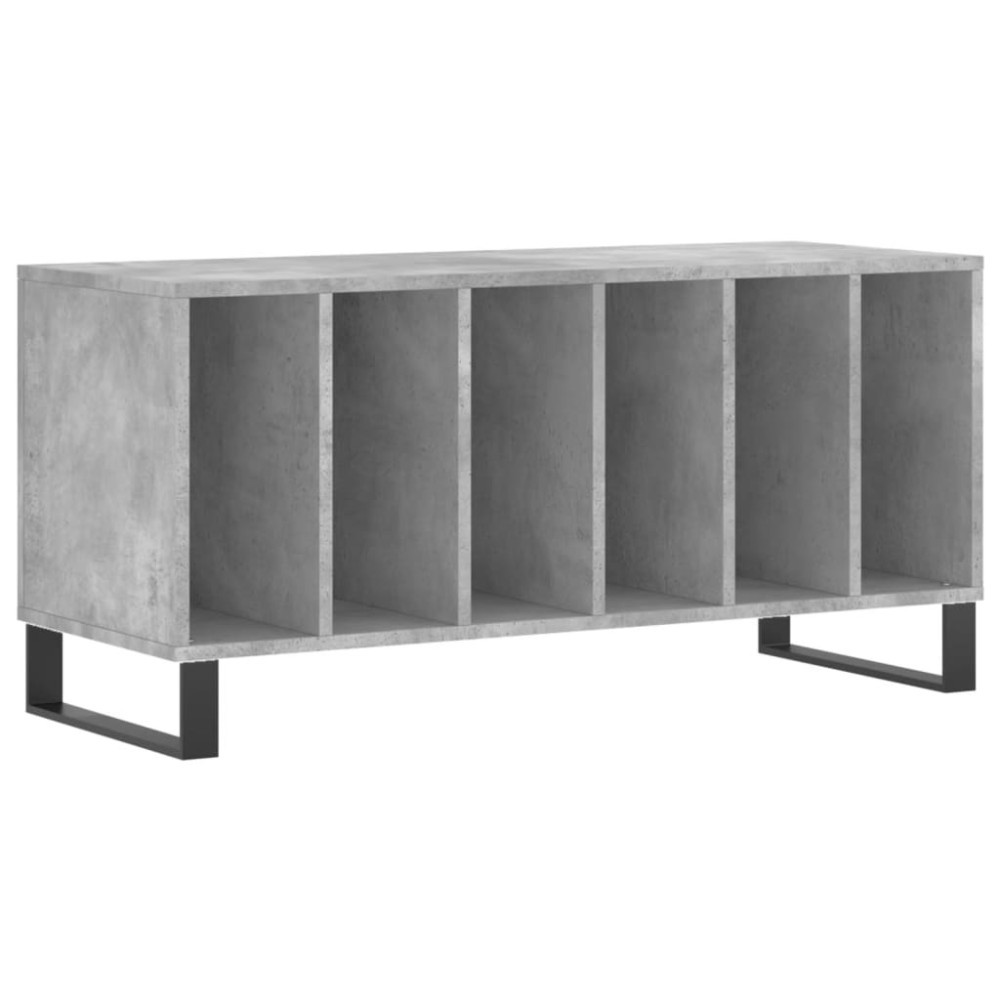vidaXL Έπιπλο Δίσκων Γκρι Σκυροδέματος 100x38x48 εκ Επεξεργασμένο Ξύλο