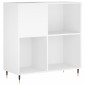 vidaXL Έπιπλο Δίσκων Λευκό 84,5 x 38 x 89 εκ. από Επεξεργασμένο Ξύλο