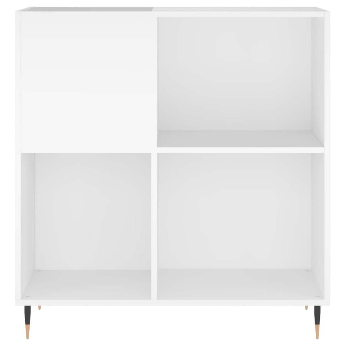 vidaXL Έπιπλο Δίσκων Λευκό 84,5 x 38 x 89 εκ. από Επεξεργασμένο Ξύλο