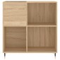 vidaXL Δισκοθήκη Sonoma Δρυς 84,5 x 38 x 89 εκ. από Επεξεργασμένο Ξύλο