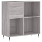 vidaXL Δισκοθήκη Γκρι Sonoma 84,5 x 38 x 89 εκ. από Επεξεργασμένο Ξύλο
