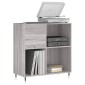 vidaXL Δισκοθήκη Γκρι Sonoma 84,5 x 38 x 89 εκ. από Επεξεργασμένο Ξύλο