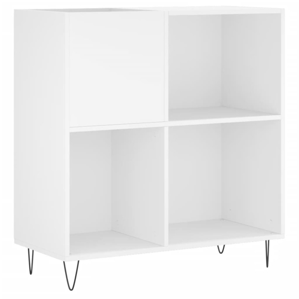 vidaXL Έπιπλο Δίσκων Λευκό 84,5 x 38 x 89 εκ. από Επεξεργασμένο Ξύλο
