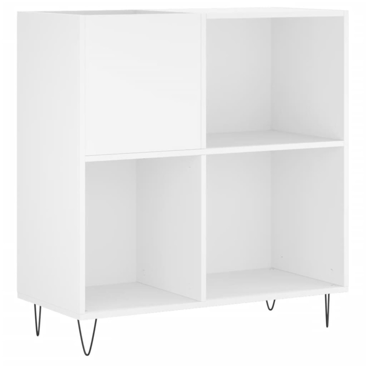 vidaXL Έπιπλο Δίσκων Λευκό 84,5 x 38 x 89 εκ. από Επεξεργασμένο Ξύλο