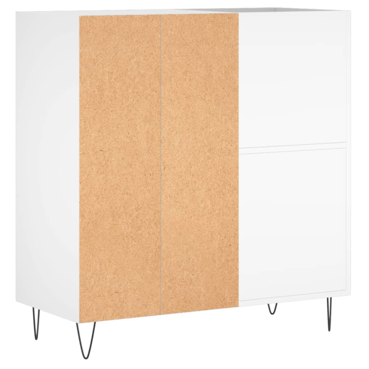 vidaXL Έπιπλο Δίσκων Λευκό 84,5 x 38 x 89 εκ. από Επεξεργασμένο Ξύλο