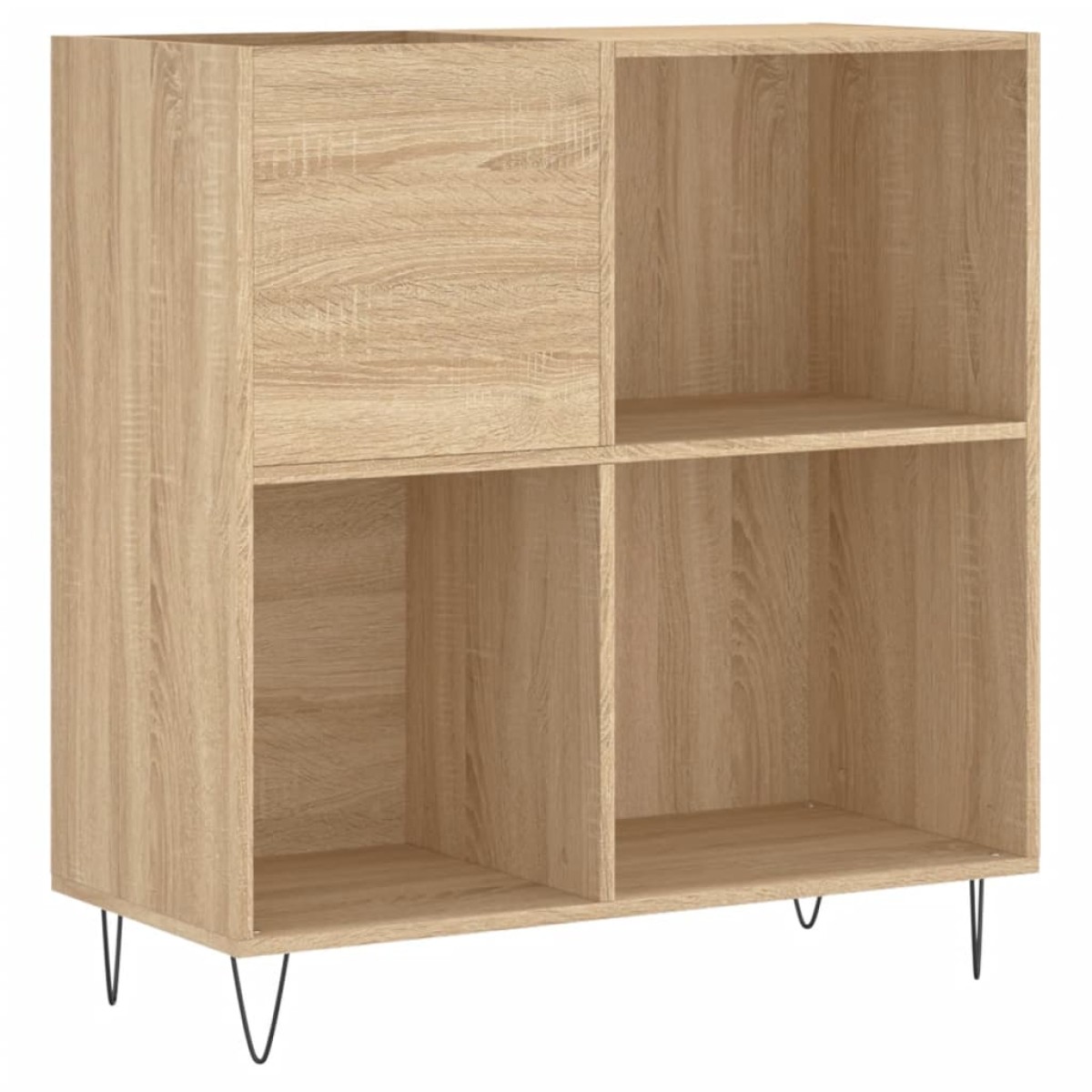 vidaXL Δισκοθήκη Sonoma Δρυς 84,5 x 38 x 89 εκ. από Επεξεργασμένο Ξύλο