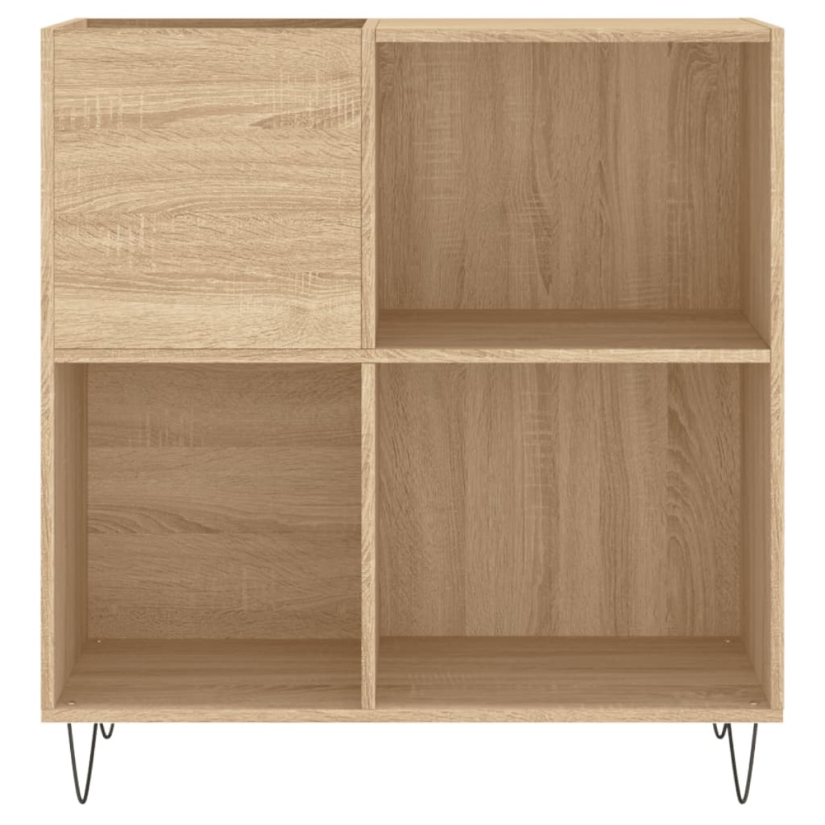 vidaXL Δισκοθήκη Sonoma Δρυς 84,5 x 38 x 89 εκ. από Επεξεργασμένο Ξύλο