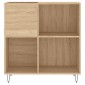 vidaXL Δισκοθήκη Sonoma Δρυς 84,5 x 38 x 89 εκ. από Επεξεργασμένο Ξύλο