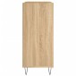 vidaXL Δισκοθήκη Sonoma Δρυς 84,5 x 38 x 89 εκ. από Επεξεργασμένο Ξύλο