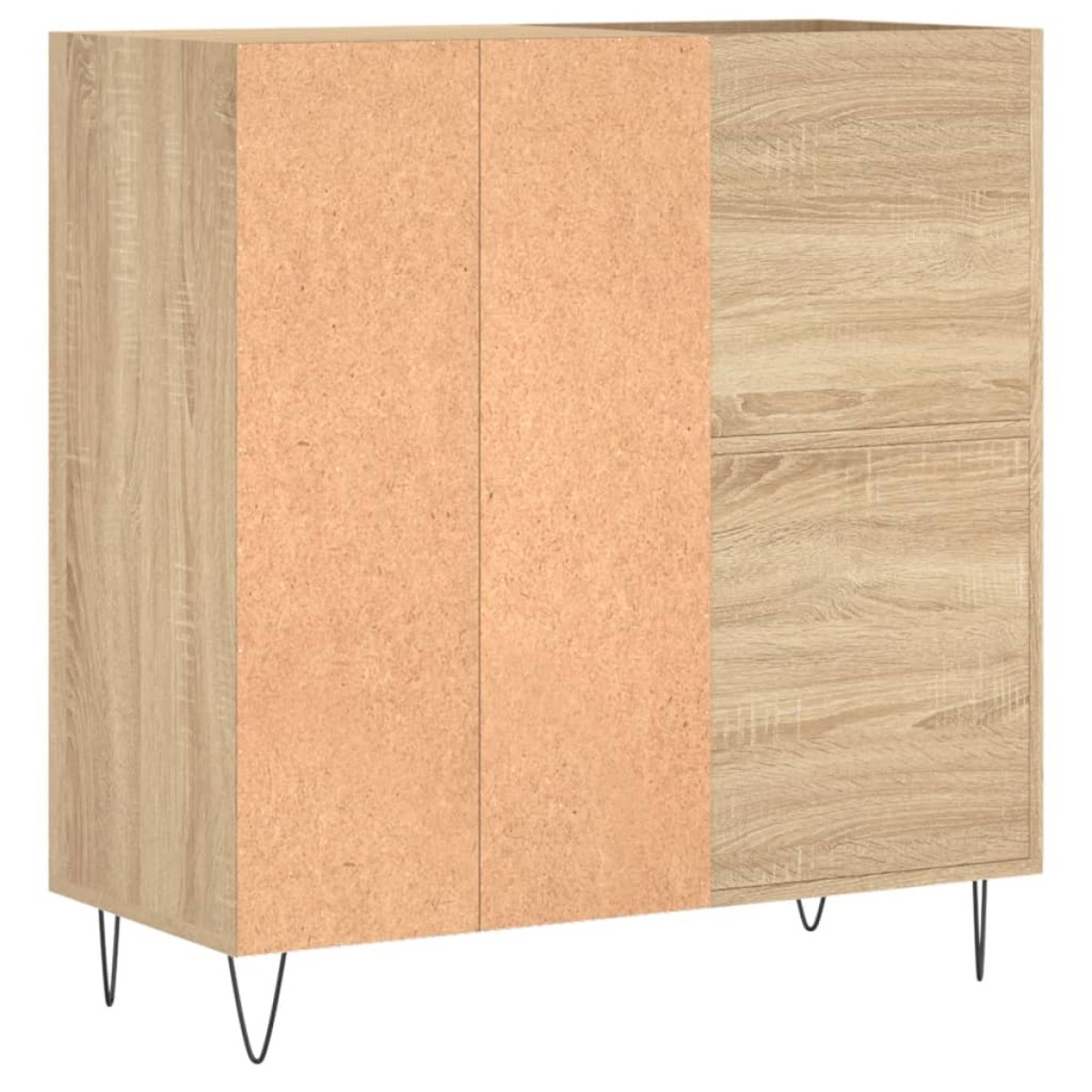 vidaXL Δισκοθήκη Sonoma Δρυς 84,5 x 38 x 89 εκ. από Επεξεργασμένο Ξύλο
