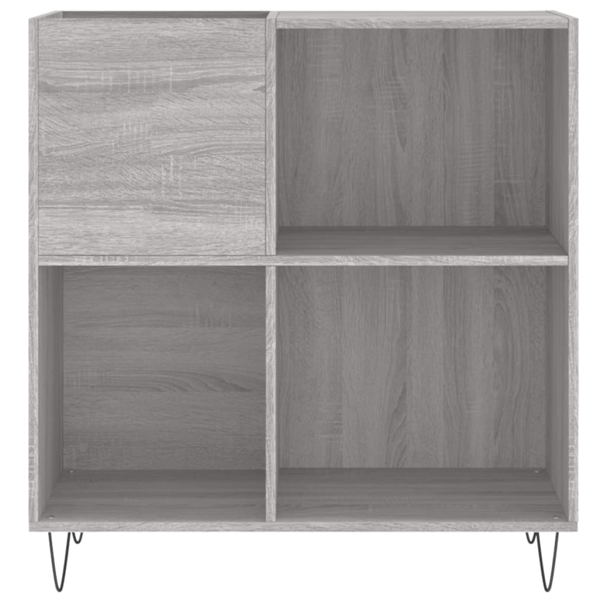 vidaXL Δισκοθήκη Γκρι Sonoma 84,5 x 38 x 89 εκ. από Επεξεργασμένο Ξύλο